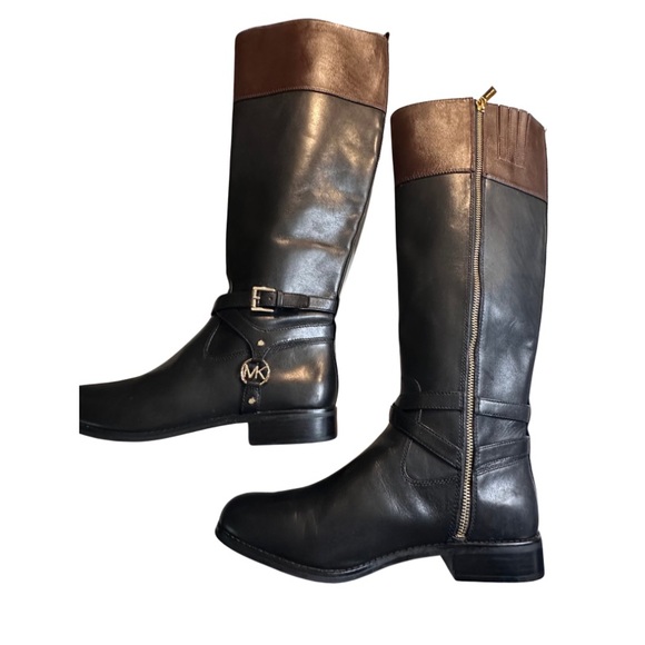 Michael Kors Leather Riding Boots 9 M NWOT - Picture 4 of 14